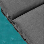 Outdoor Adjustable Patio Chaise Lounge Chair with Cushion Beach Poolside