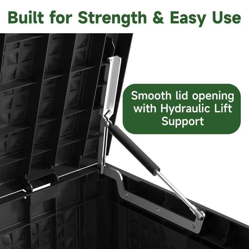 Outdoor Patio Storage Resin Lockable Deck Box