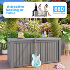 Outdoor Patio Storage Resin Lockable Deck Box