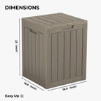 Outdoor Patio Storage Resin Lockable Deck Box