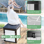 Outdoor Patio Storage Resin Lockable Deck Box