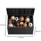 Outdoor Patio Storage Resin Lockable Deck Box