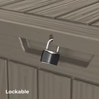 Outdoor Patio Storage Resin Lockable Deck Box
