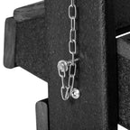 Outsunny Folding Adirondack Chair, HDPE Outdoor All Weather Plastic Lounge Beach Chairs for Patio Deck and Lawn Furniture