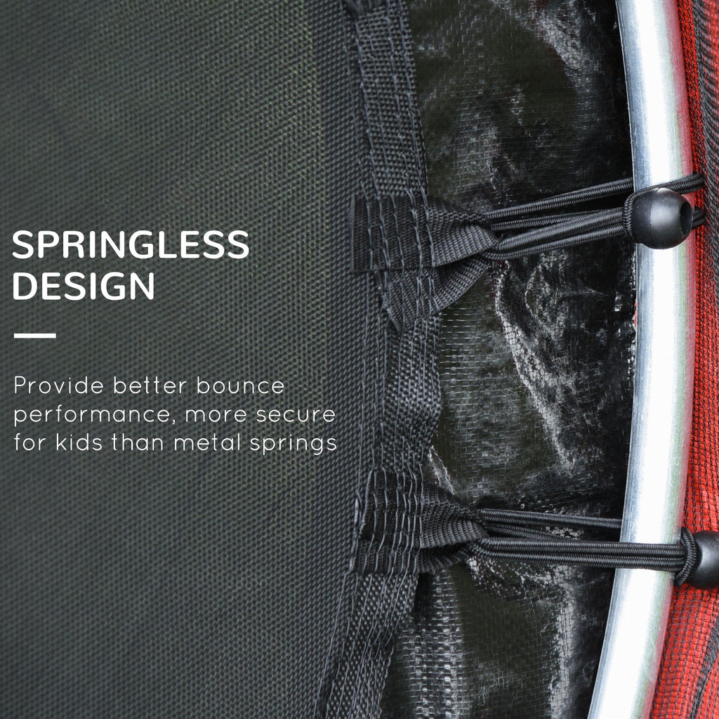 Outsunny 5' Diameter Kids Trampoline with Net for Indoors & Outdoors, Ages 3 to 6