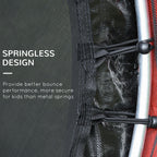 Outsunny 5' Diameter Kids Trampoline with Net for Indoors & Outdoors, Ages 3 to 6