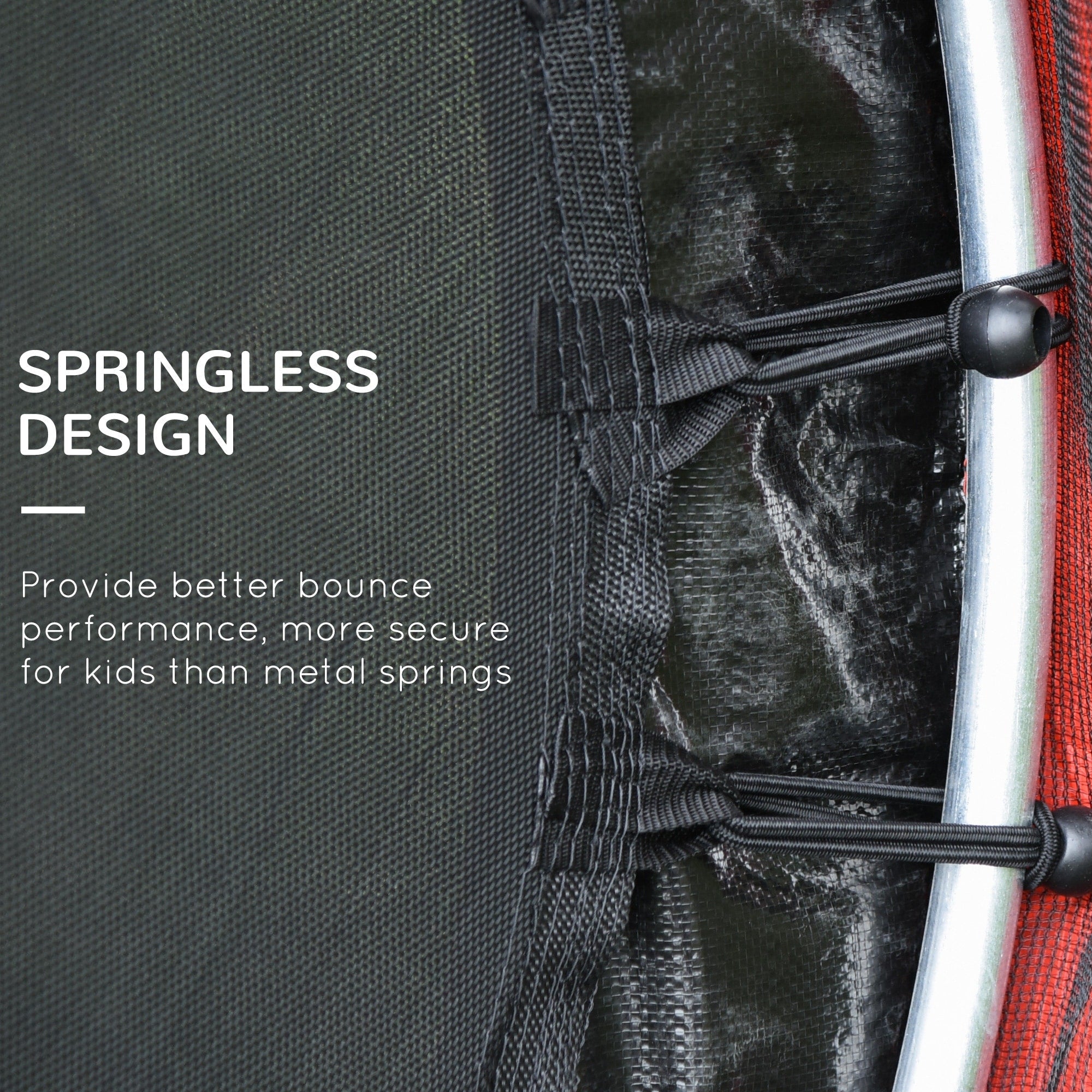 Outsunny 5' Diameter Kids Trampoline with Net for Indoors & Outdoors, Ages 3 to 6