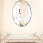 Wells Oval Frameless Beveled Mirror