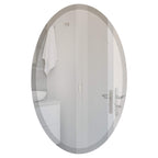 Wells Oval Frameless Beveled Mirror