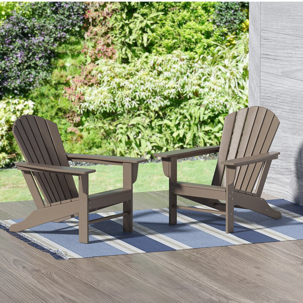 Polytrends Altura Outdoor Eco-Friendly All Weather Poly Patio Adirondack Chair (Set of 2)