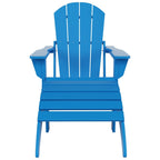 Polytrends Laguna Hdpe All Weather Outdoor Patio Foldable Adirondack Chair With Ottoman (2-Piece Set)