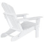 Polytrends Laguna Hdpe All Weather Outdoor Patio Foldable Adirondack Chair With Ottoman (2-Piece Set)