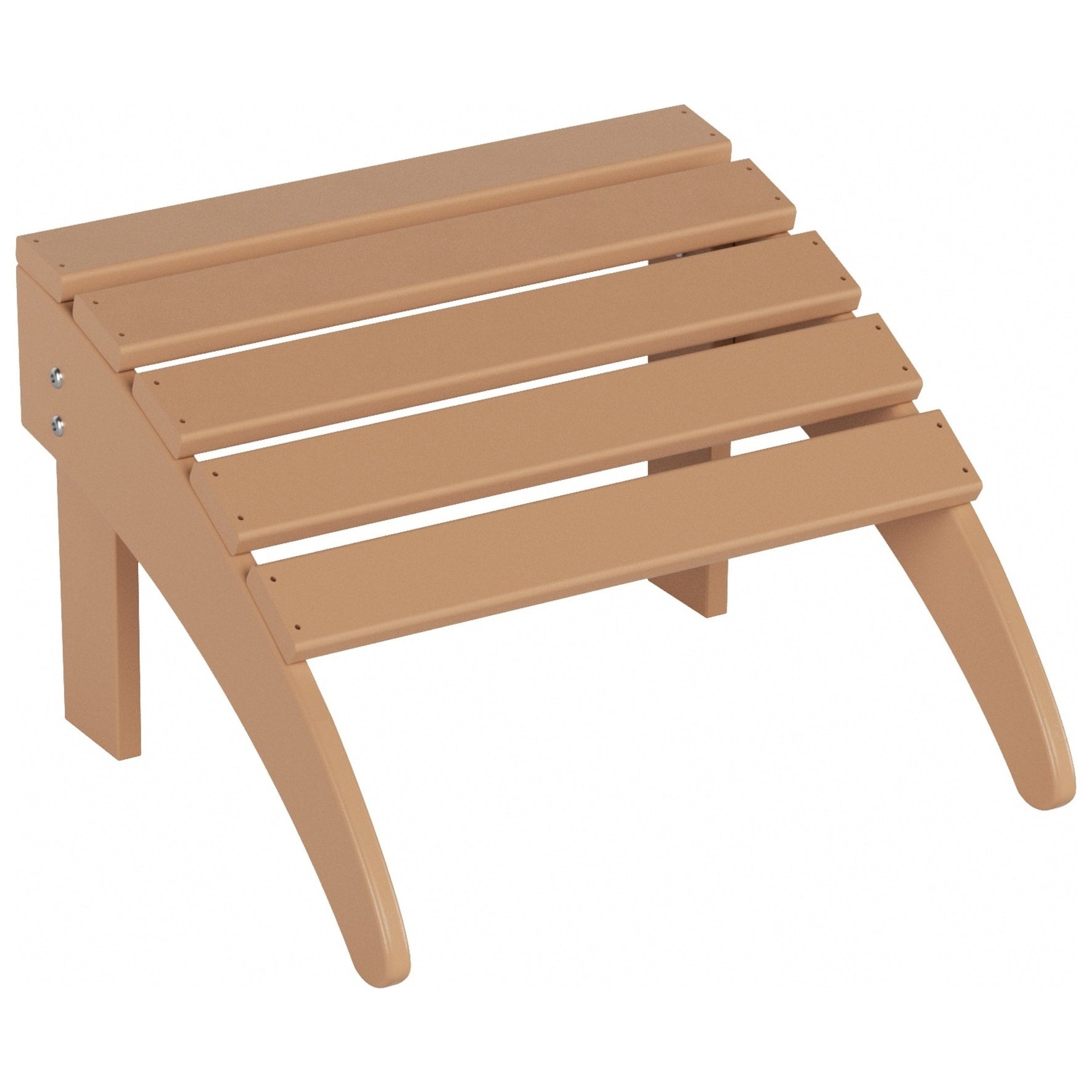 Polytrends Laguna Hdpe All Weather Outdoor Patio Foldable Adirondack Chair With Ottoman (2-Piece Set)