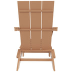 Polytrends Shoreside Modern Eco-Friendly All Weather Commercial-Residential Folding Adirondack Chair