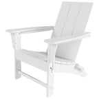 Polytrends Shoreside Modern Eco-Friendly All Weather Commercial-Residential Folding Adirondack Chair