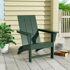 Polytrends Shoreside Modern Eco-Friendly All Weather Commercial-Residential Folding Adirondack Chair