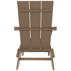 Polytrends Shoreside Modern Eco-Friendly All Weather Commercial-Residential Folding Adirondack Chair