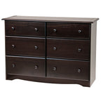 Palace Imports 100% Solid Wood 6-Drawer Dresser