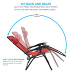 Sun-Ray 1pc Oversized Zero Gravity Chair