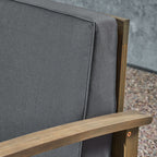 Perla Acacia Wood 7-piece Outdoor Chat Set by Christopher Knight Home