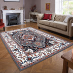 George Towne Living Persian Floral Luxury Handmade Traditional Persian Wool Area Rug