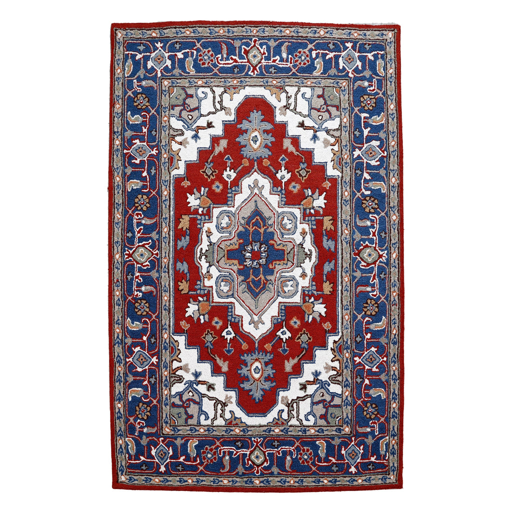 George Towne Living Persian Floral Luxury Handmade Traditional Persian Wool Area Rug