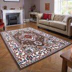 George Towne Living Persian Floral Luxury Handmade Traditional Persian Wool Area Rug