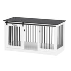 Pet Residence with Iron Tube Reinforcement Stylish & Sturdy Dog Crate