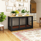 Pet Residence with Iron Tube Reinforcement Stylish & Sturdy Dog Crate