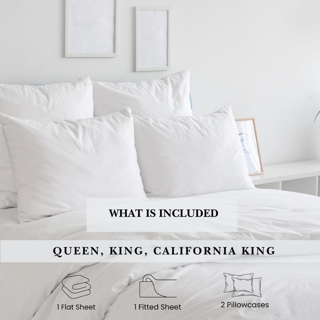 Pointehaven Deep Pocket 620 Thread Count Long Staple Cotton Sheet Set