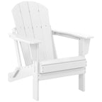 Polytrends Laguna Fade Resistant All Weather Outdoor Patio Folding Adirondack Chair