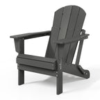 Polytrends Laguna Fade Resistant All Weather Outdoor Patio Folding Adirondack Chair