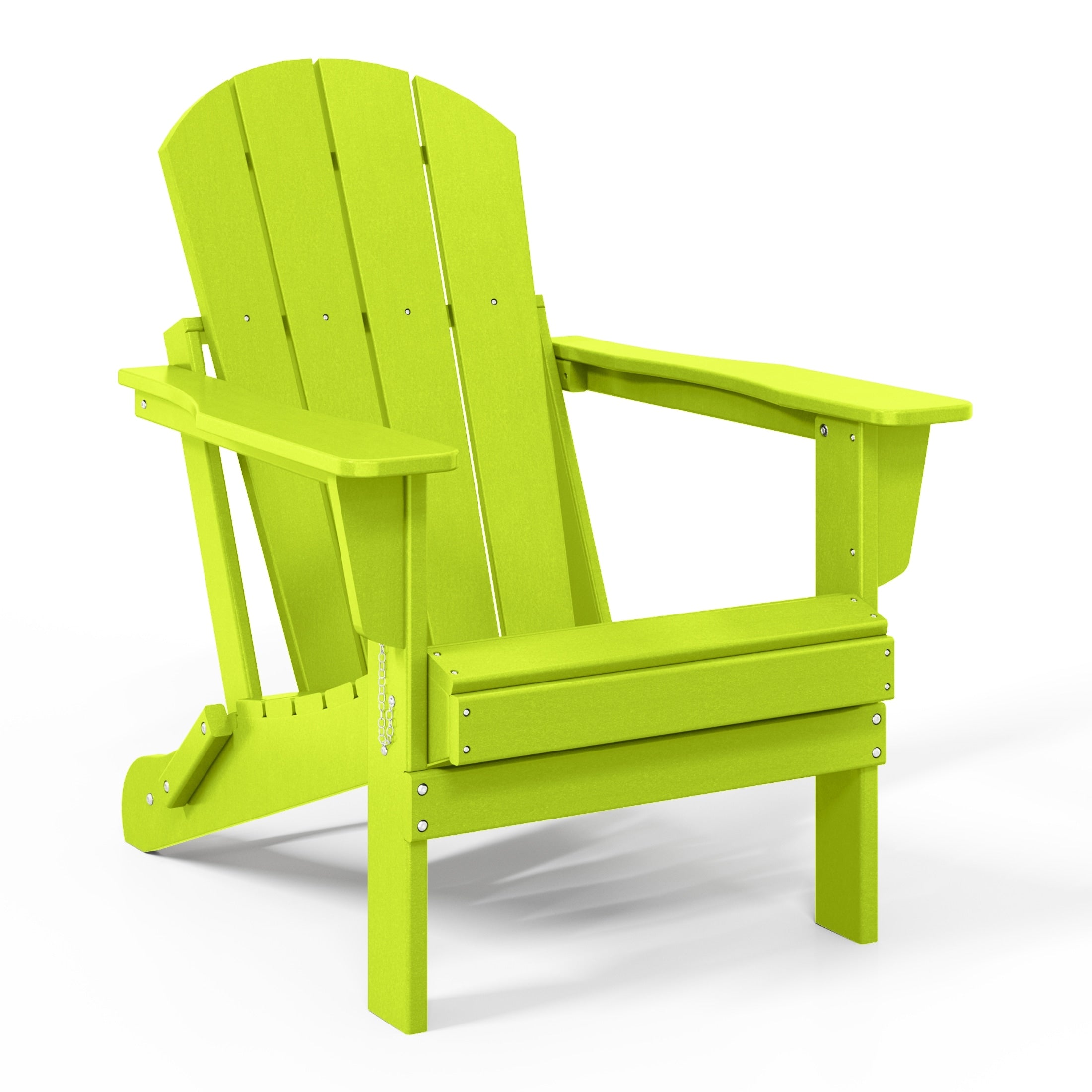 Polytrends Laguna Fade Resistant All Weather Outdoor Patio Folding Adirondack Chair