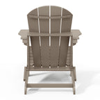 Polytrends Laguna Fade Resistant All Weather Outdoor Patio Folding Adirondack Chair