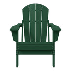Polytrends Laguna Fade Resistant All Weather Outdoor Patio Folding Adirondack Chair