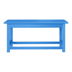 Polytrends Laguna Hdpe All Weather Outdoor Patio Rectangular Coffee Table