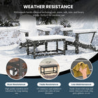 Polytrends Laguna Hdpe All Weather Outdoor Patio Rectangular Coffee Table