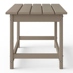 Polytrends Laguna Hdpe All Weather Outdoor Patio Rectangular Coffee Table