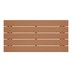 Polytrends Laguna Hdpe All Weather Outdoor Patio Rectangular Coffee Table