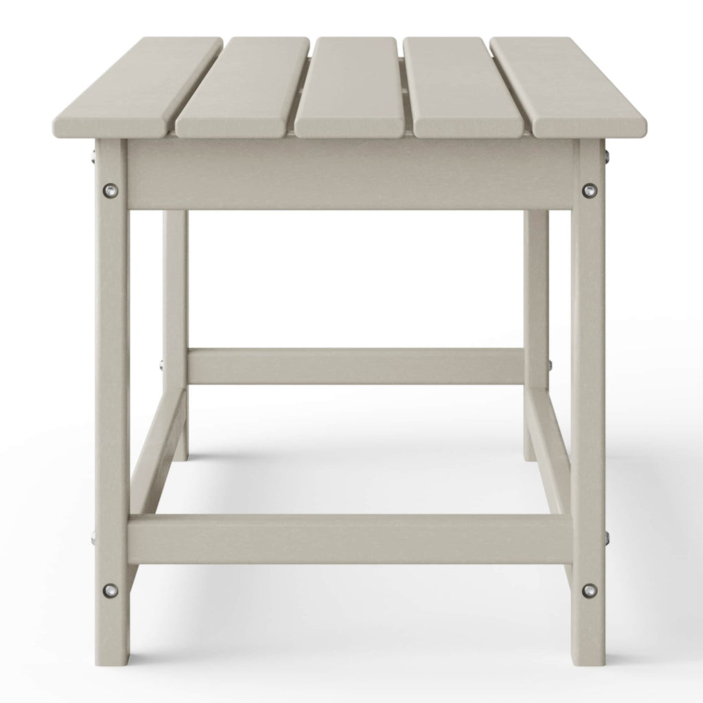 Polytrends Laguna Hdpe All Weather Outdoor Patio Rectangular Coffee Table