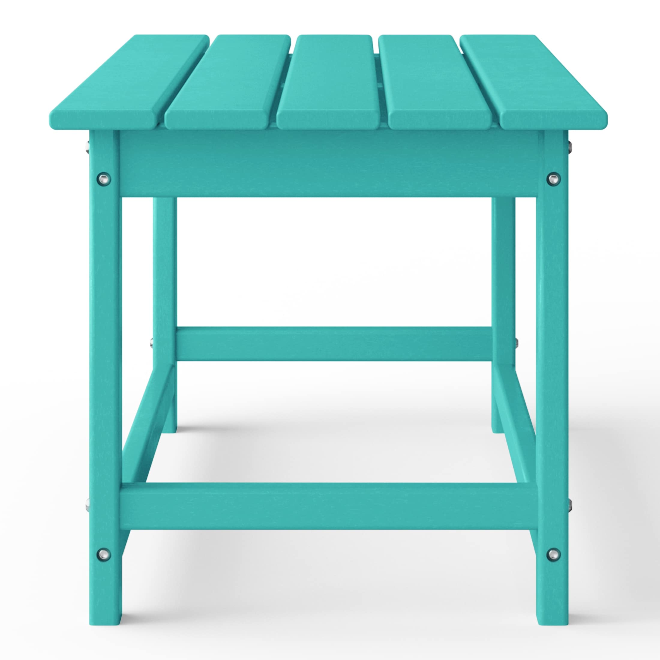 Polytrends Laguna Hdpe All Weather Outdoor Patio Rectangular Coffee Table