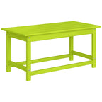 Polytrends Laguna Hdpe All Weather Outdoor Patio Rectangular Coffee Table