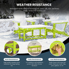 Polytrends Laguna Hdpe All Weather Outdoor Patio Rectangular Coffee Table