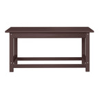 Polytrends Laguna Hdpe All Weather Outdoor Patio Rectangular Coffee Table