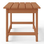 Polytrends Laguna Hdpe All Weather Outdoor Patio Rectangular Coffee Table