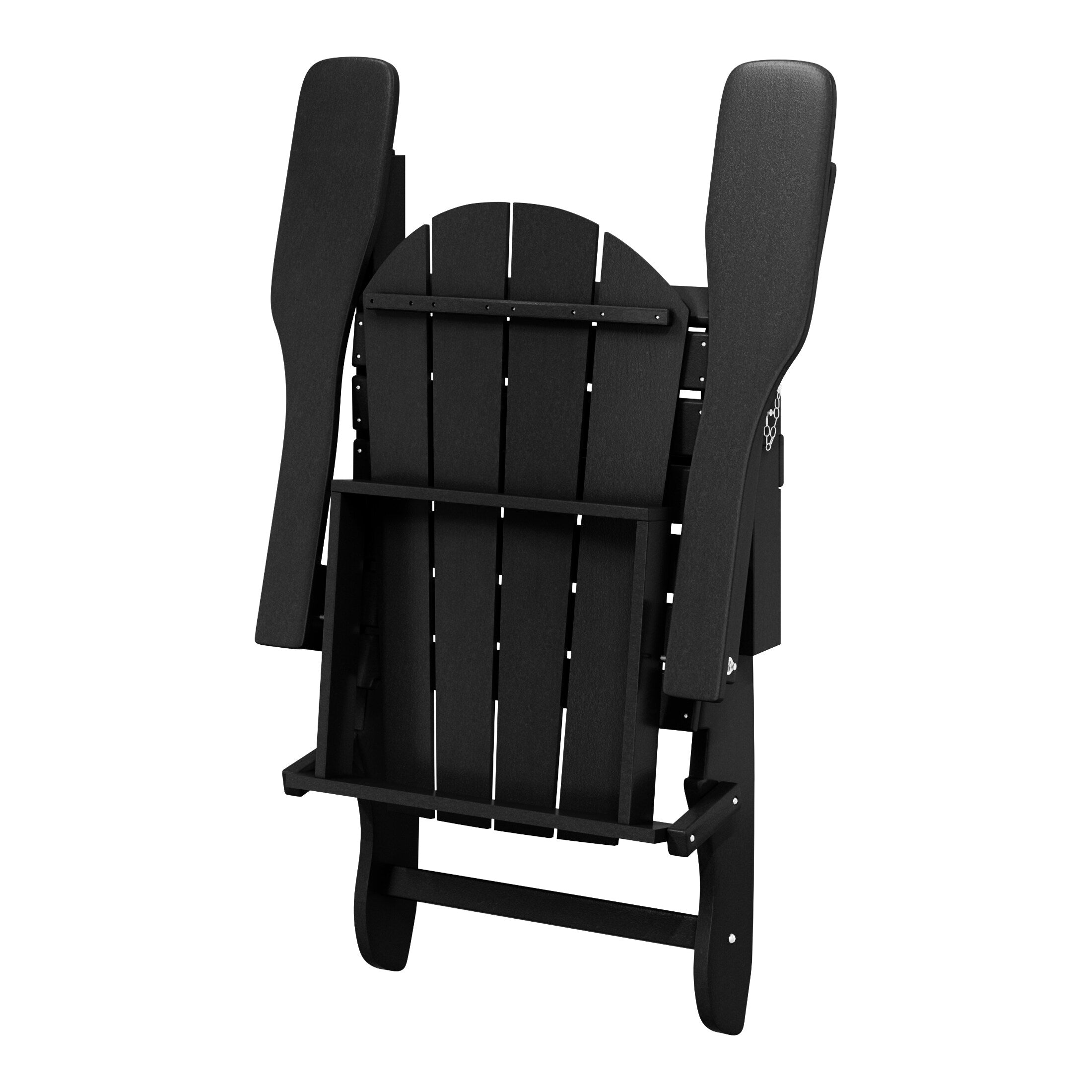 Polytrends Laguna Weather Resistant Outdoor Patio Folding Adirondack Chairs (Set of 2)