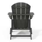 Polytrends Laguna Weather Resistant Outdoor Patio Folding Adirondack Chairs (Set of 2)