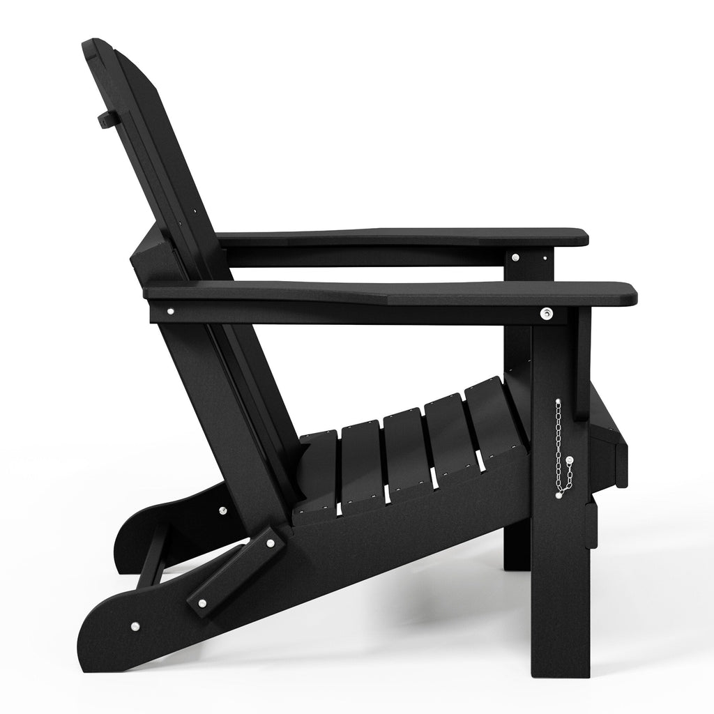 Polytrends Laguna Weather Resistant Outdoor Patio Folding Adirondack Chairs (Set of 2)