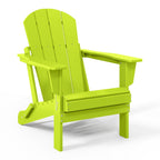 Polytrends Laguna Weather Resistant Outdoor Patio Folding Adirondack Chairs (Set of 2)