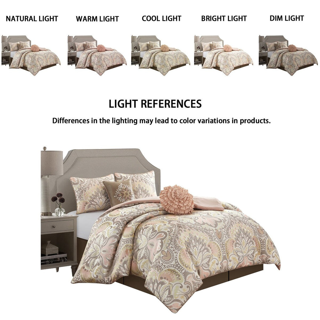 Porch & Den Summerfield Jacquard Medallion 6-piece Comforter Set